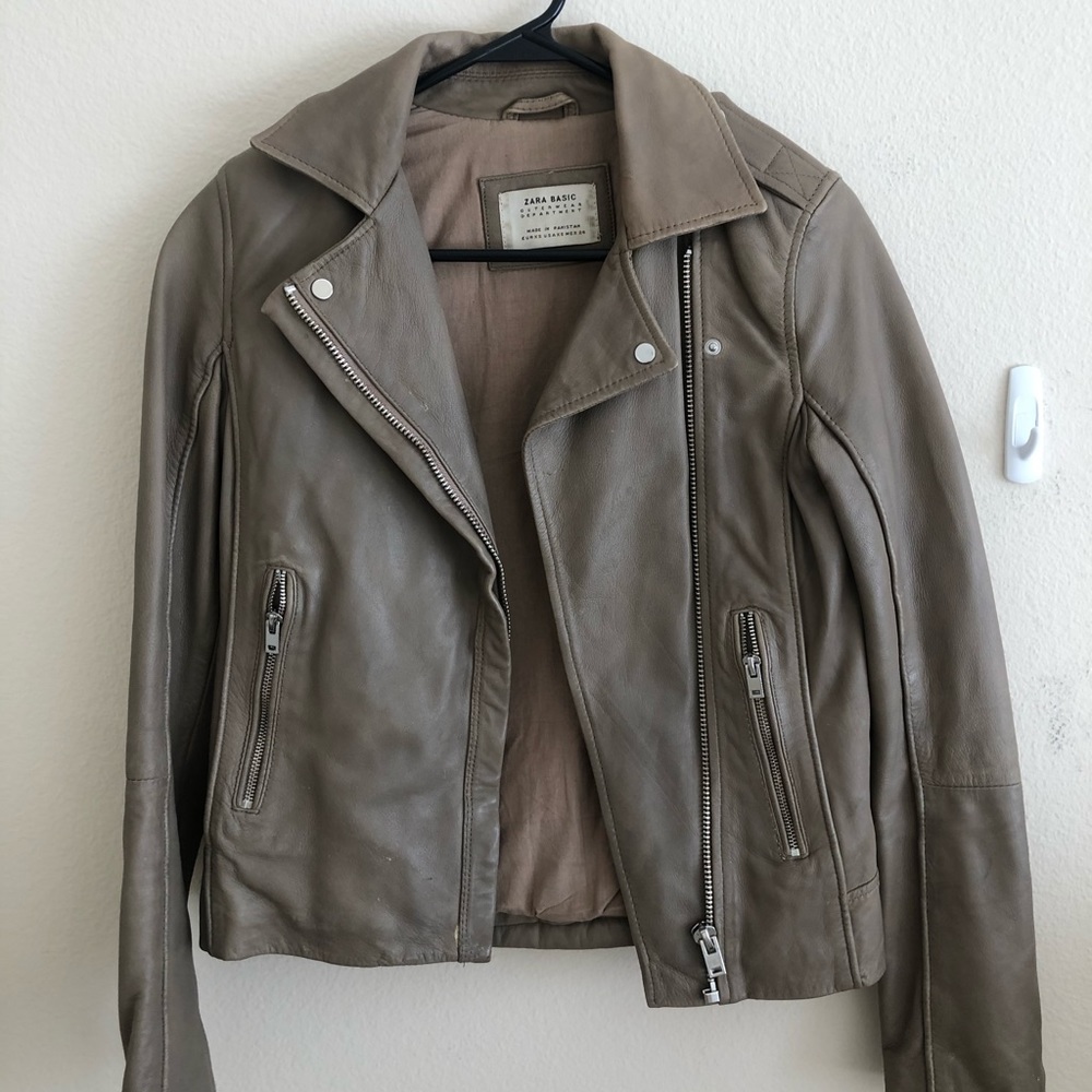 Zara Moto leather jacket